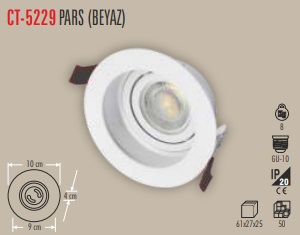 CATA PARS SPOT YUVARLAK (BEYAZ) 