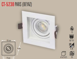 CATA PARS SPOT YUVARLAK (BEYAZ) 