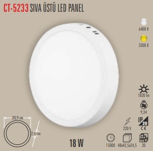 CATA CT-5233 SIVA &Uuml;ST&Uuml; PANEL 