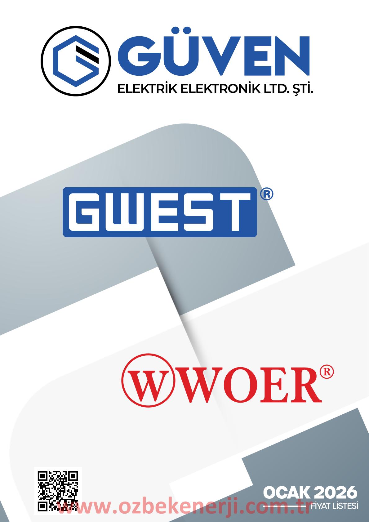 GWEST 2026 OCAK Özbek Enerji | Elektrik Malzemeleri Toptan ve Perakende Satışı