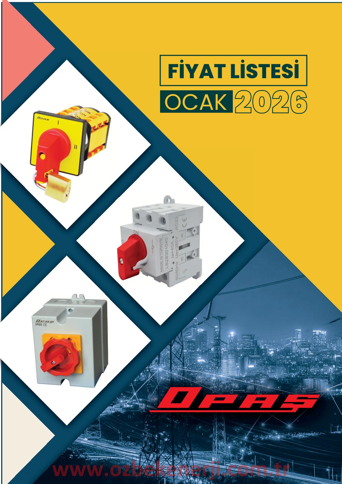 OPAŞ 2026 Özbek Enerji | Elektrik Malzemeleri Toptan ve Perakende Satışı